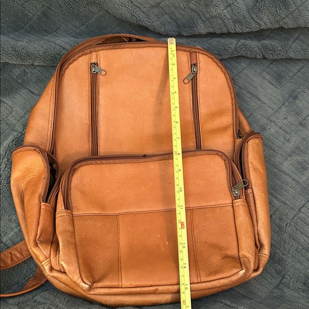 Brown Leather Backpack - image 6